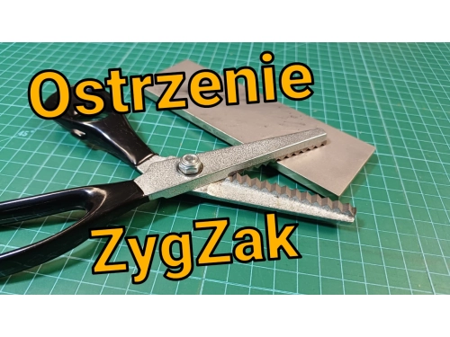 Jak naostrzyć nożyczki zygzak